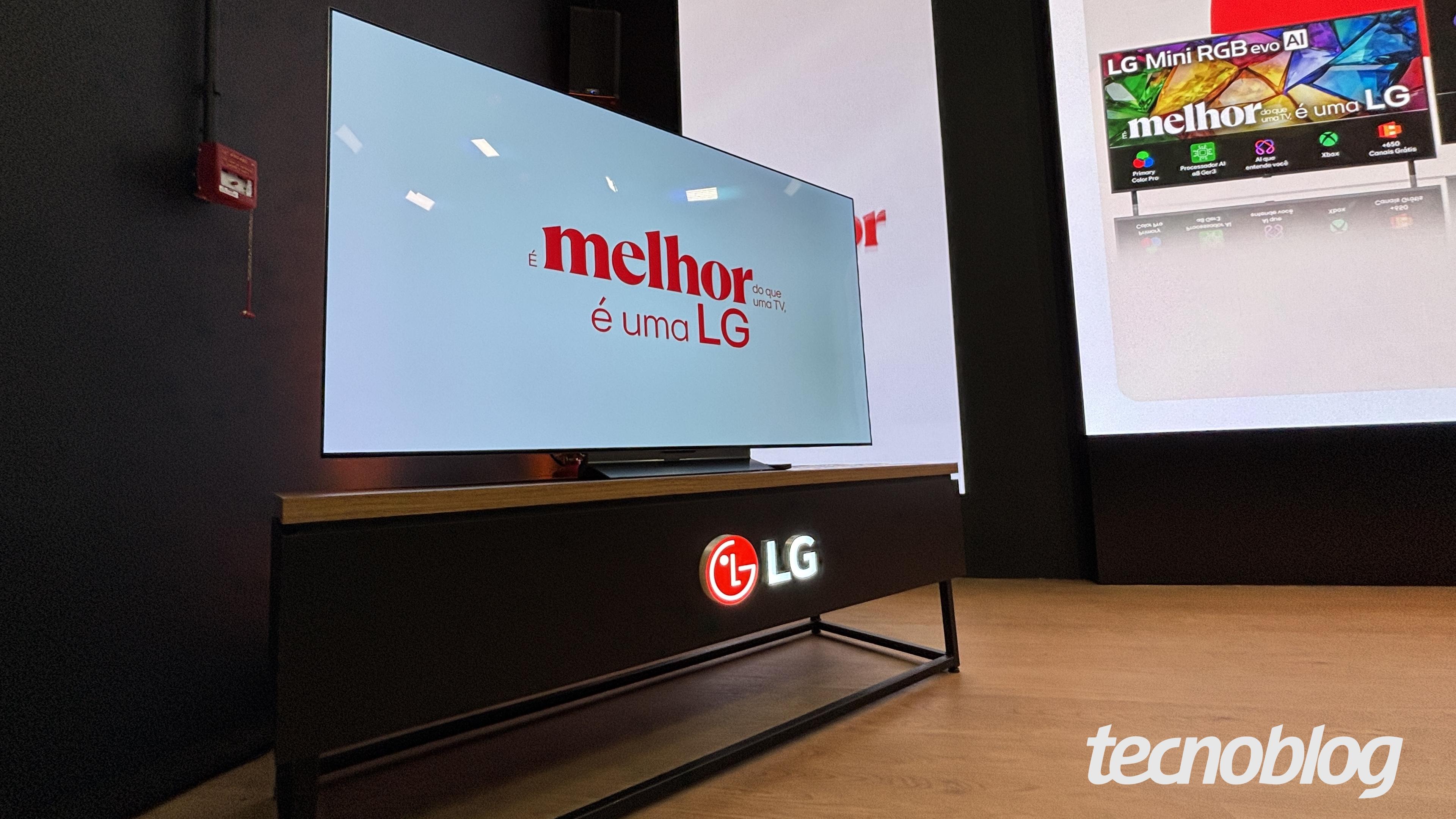LG investe em Mini LED e streaming gratuito para ampliar
