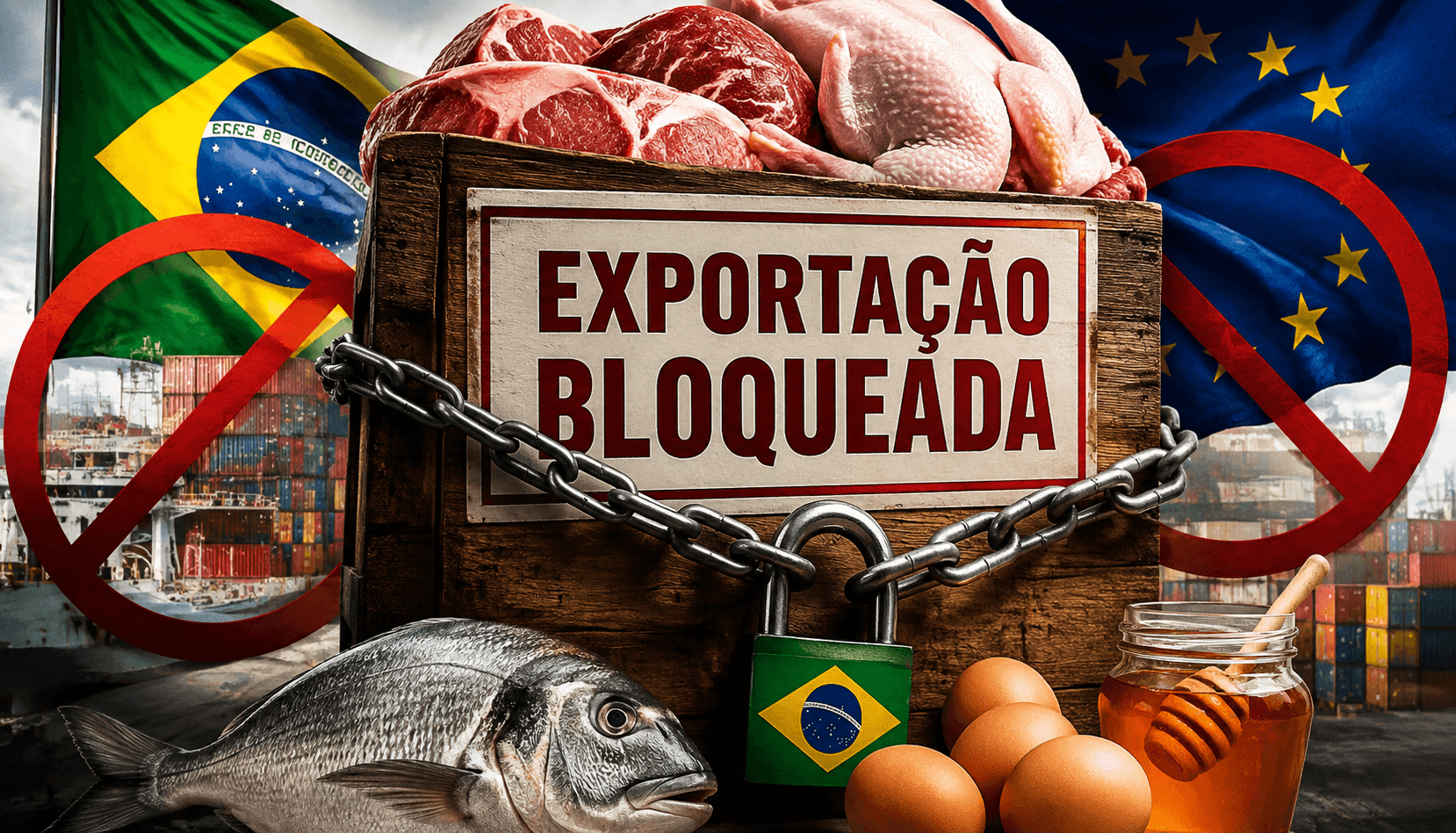 União Europeia bloqueia carnes e derivados do Brasil após