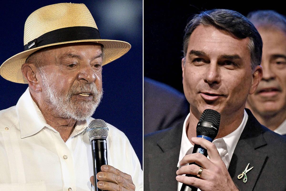 Lula e Flávio Bolsonaro apresentam visões opostas para economia e segurança