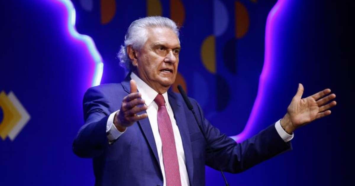 Caiado critica ausência de rivais em debate e destaca crise econômica e fiscal